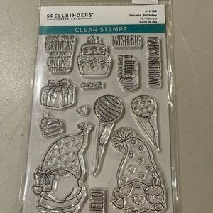 Clear Stamps - Gnome Birthday Set